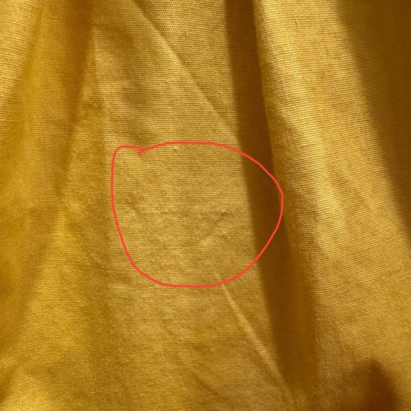 Abercrombie & Fitch NWT Long Sleeve Poplin Puff Sleeve Shirt Dress Yellow, Sz XS - Picture 9 of 9